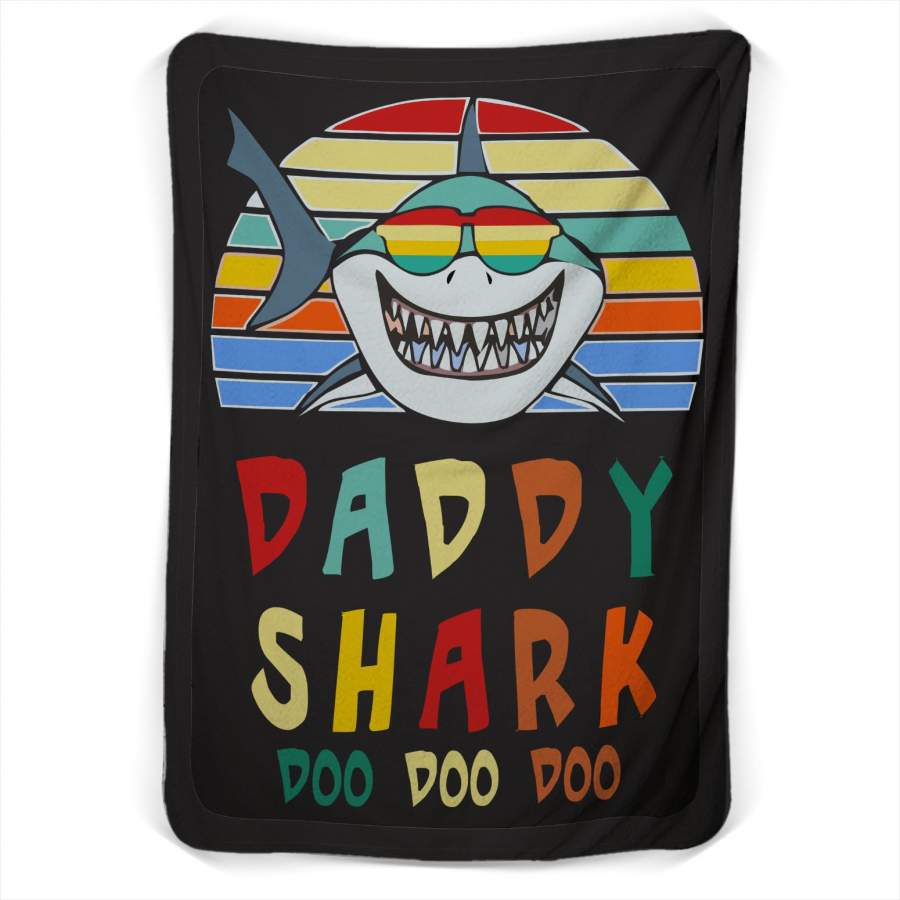 Daddy Shark Dododo Fleece Blanket