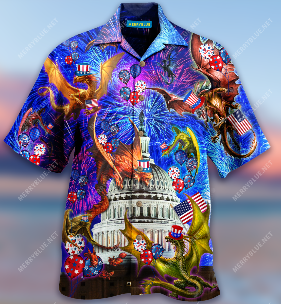 Dragon Fourth Of July 2021 Unisex Hawaii Shirt Ha1530