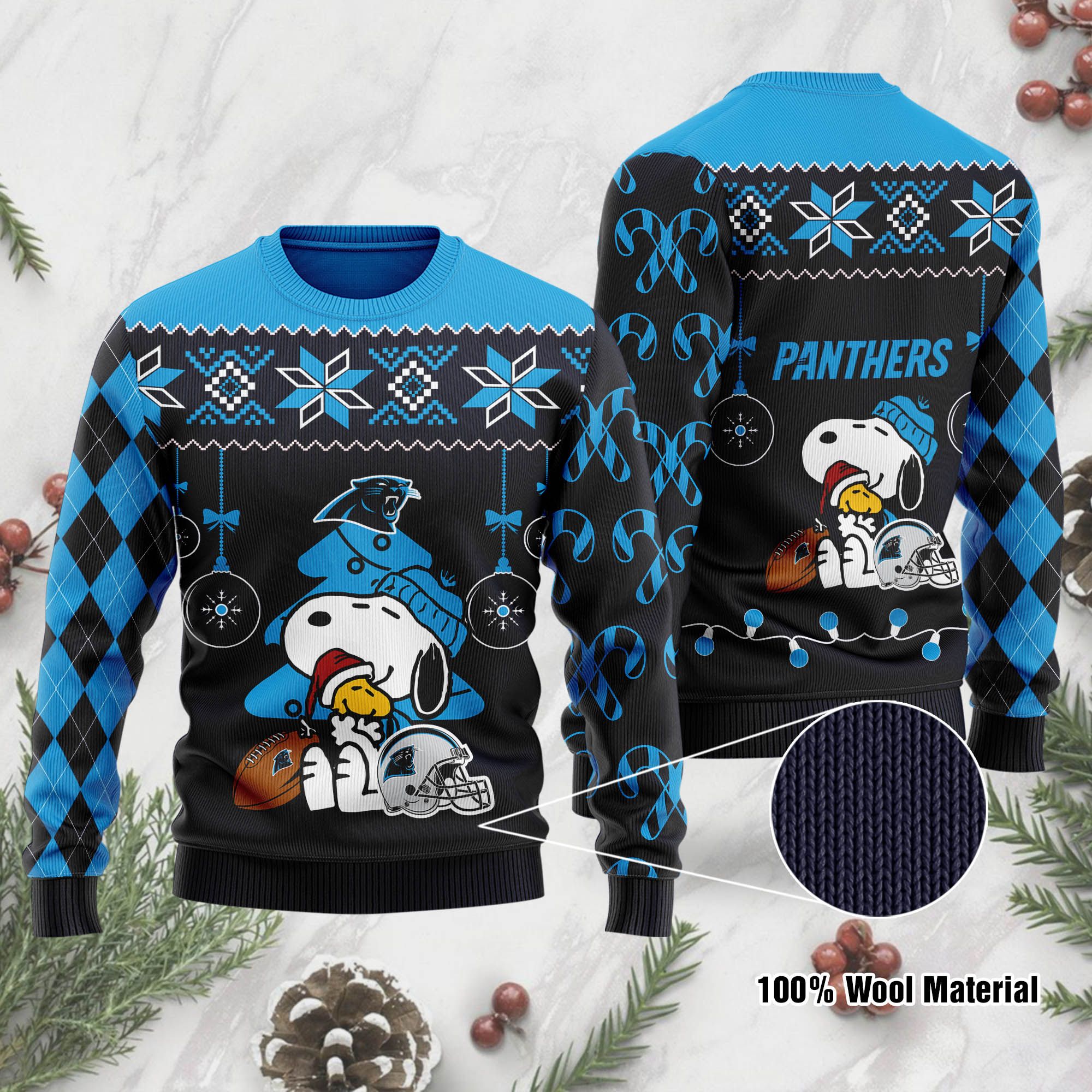 Carolina Panthers SP Ugly Sweater 192 L1PTHH0196-XM