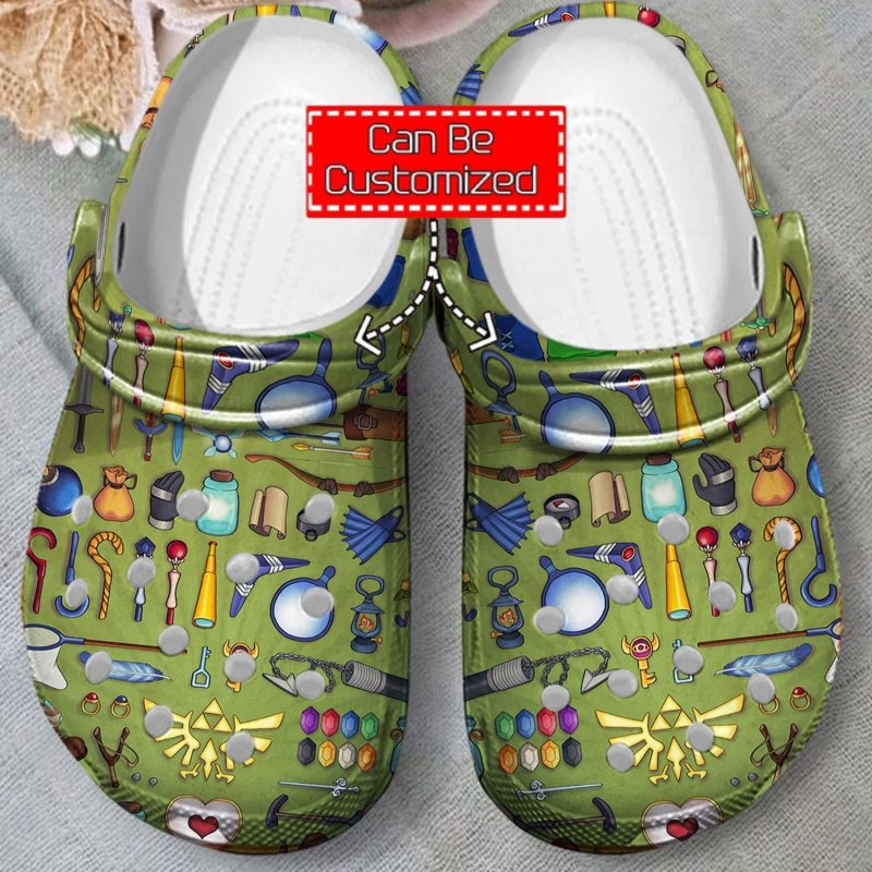 Game Pattern clog Shoes Gamer