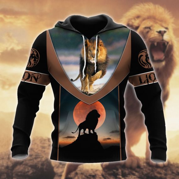 Unisex Hoodie All Over Print Lion Gifts The Lion All Over Printed Us Unisex Size Hoodie