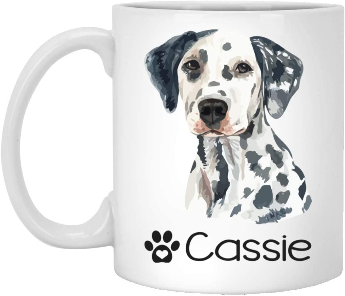 Personalized Dalmatian Dog Mug – Pet Owner Gifts For Women – Gifts For Dog Lover – Dalmatian Mom Dad Mugs – Dog Cups 11Oz