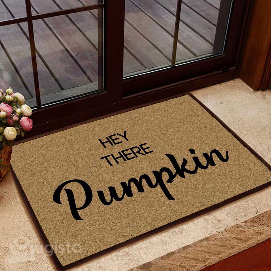 Hey There Pumpkin All Over Printing Doormat Pre2342