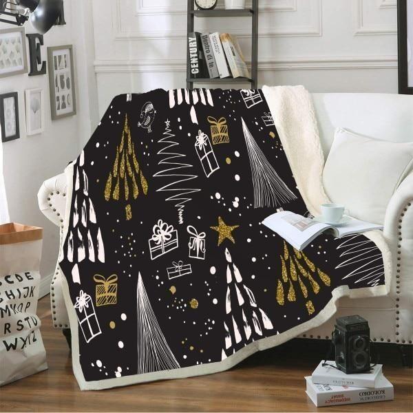 X-Mas Presents X Trees Blanket Christmas Decoration Ideas