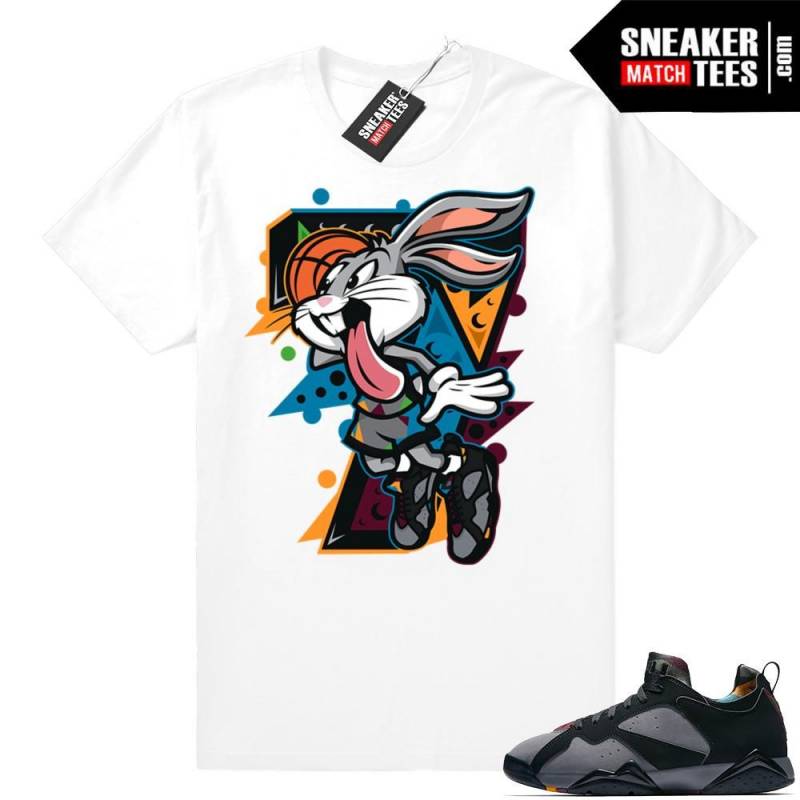 Jordan shirt Bordeaux 7 low | Air Bunny | White shirt