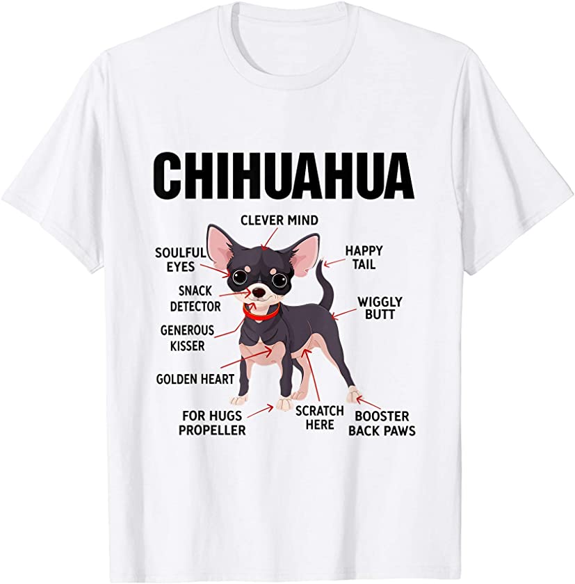 Cute Chihuahua Dog Breed – Best Puppy Pet Paw Lover Gift T-Shirt