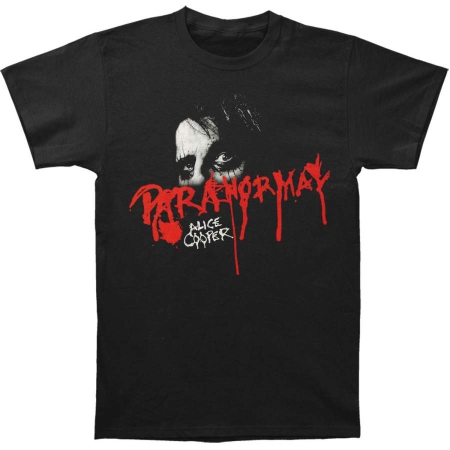 Alice Cooper Men’S Paranormal Eyes T-Shirt Black Fashion Short Sleeved T Shirts Summer Funny Tee Shirt For Men