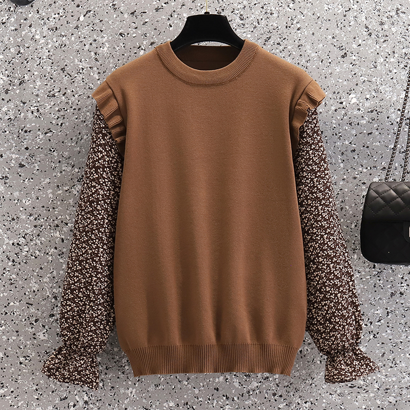 Black Chiffon Knitted Stitch Korean Style Harajuku Spring Autumn Winter Knitted Vintage Pullover Fashion Women’S Sweaters 2022 alx