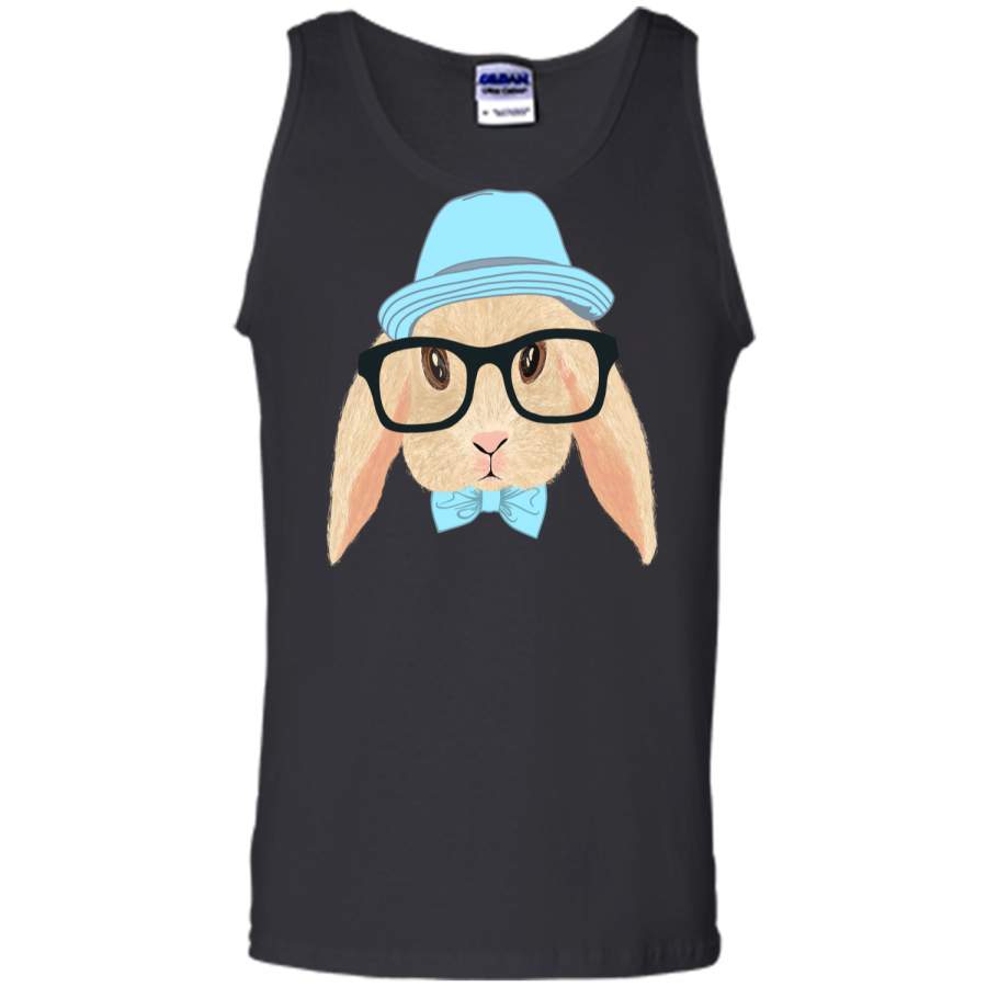 Cute Hipster Easter Bunny Shirt Funny Rabbit for Boys Tank Top