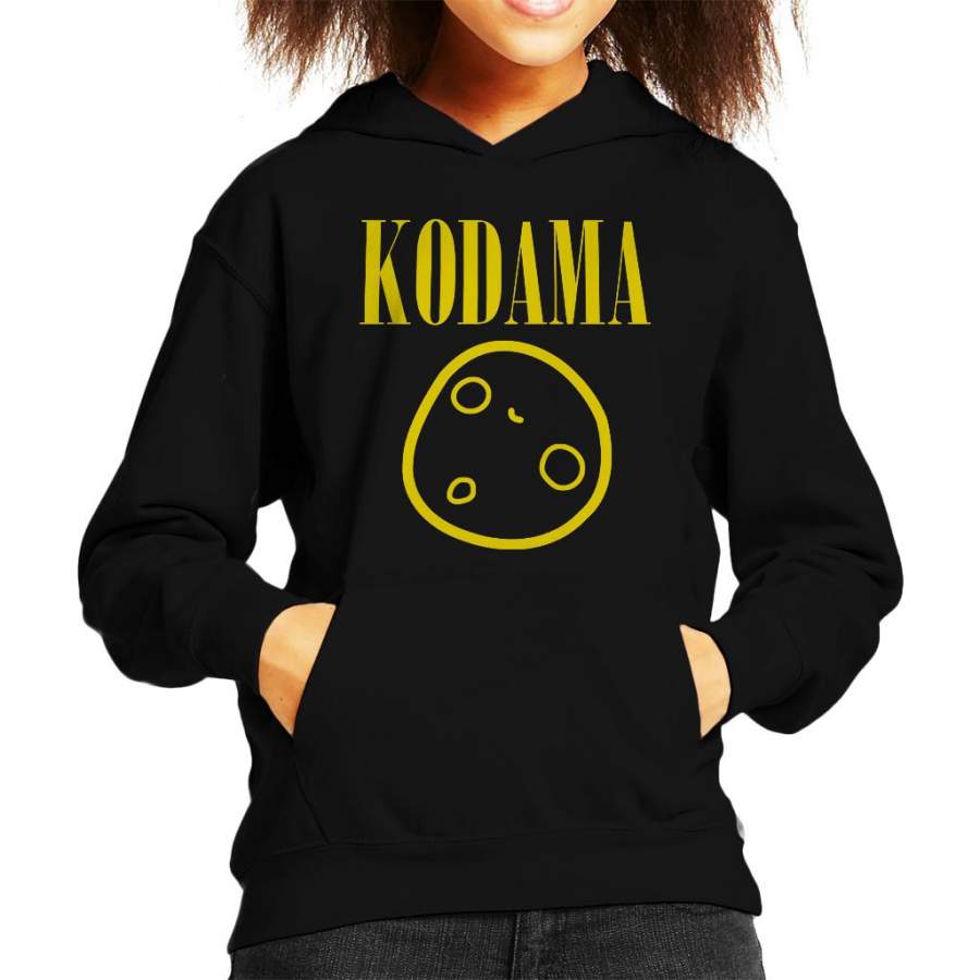 Kodama Nirvana Logo Princess Mononoke Kid’s Hooded Sweatshirt