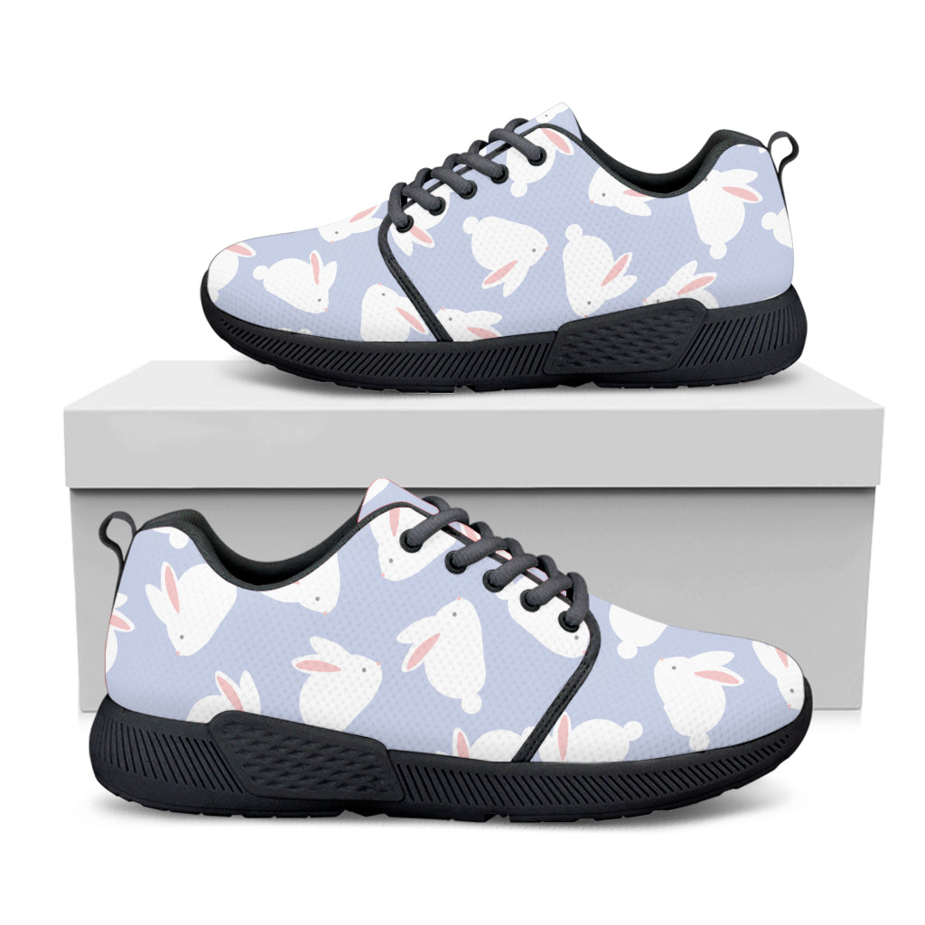 Mini Rabbit Pattern Print Black Athletic Shoes