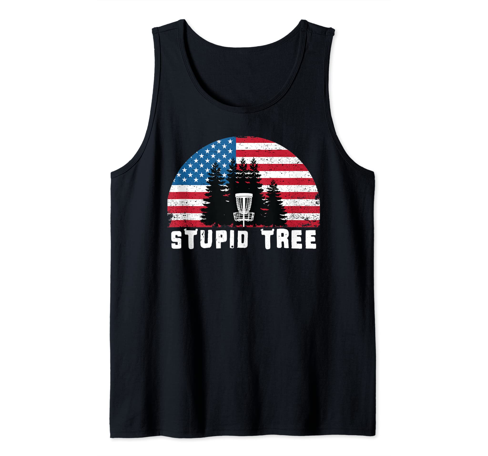 Disc Golf USA Flag Independence day 4th of July T Shirts Tank Top