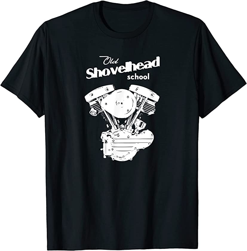 Vintage HD Shovelhead Motorcycle FLH Engine Motor Biker Gear T-Shirt