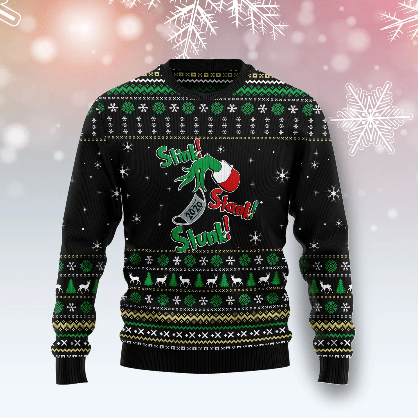 Stink Stank Stunk Grinch Christmas Ugly Sweater