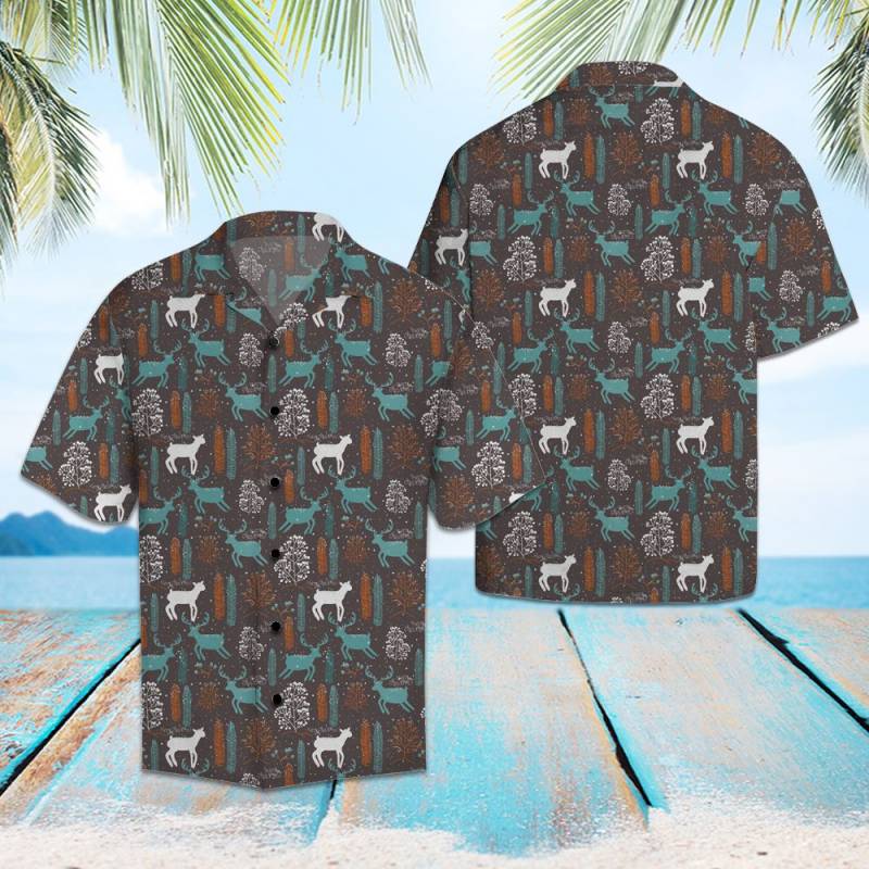 Amazing Deer Hawaiian Shirt Ha20214