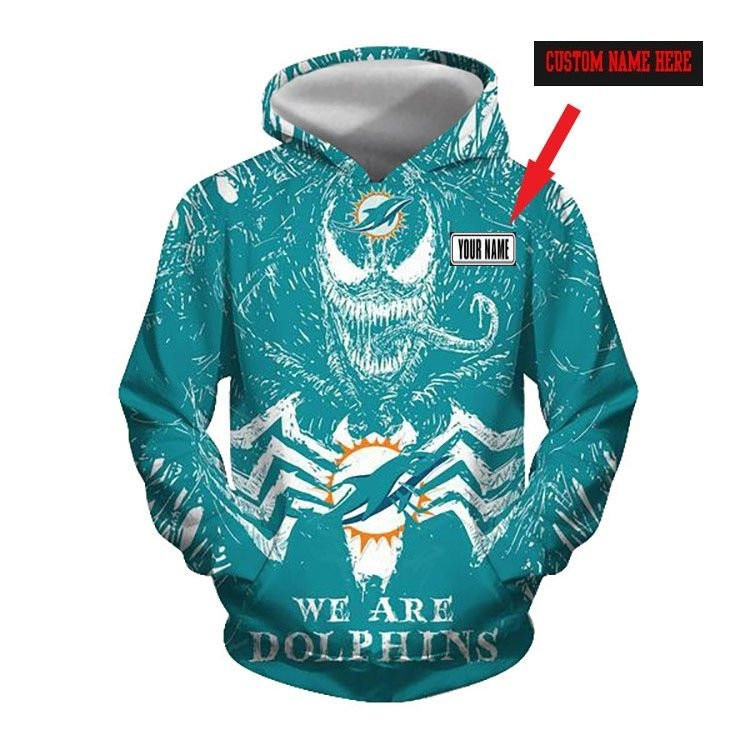 Personalized Venom Miami Dolphins Hoodie 3D