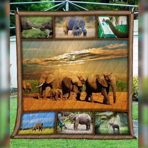 African Elephant Hur Quilt