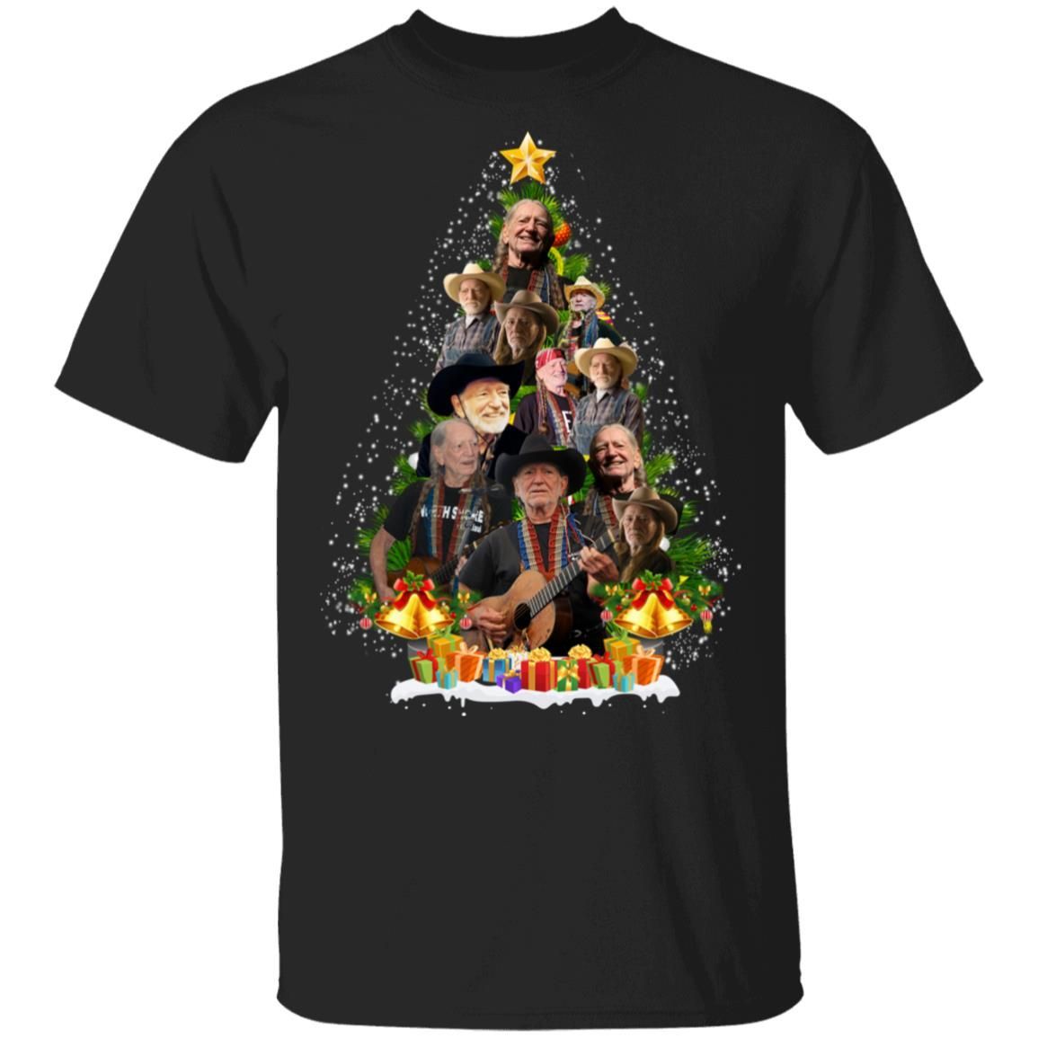 Willie Nelson Christmas Tree Ugly Sweater