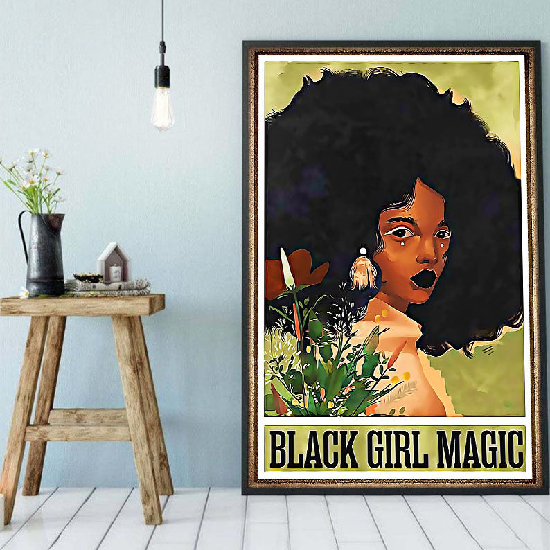 West Africa Custom Canvas Prints Cool Black Poster Afro Queen Afro Man Appealing Wall Art Home Decoration