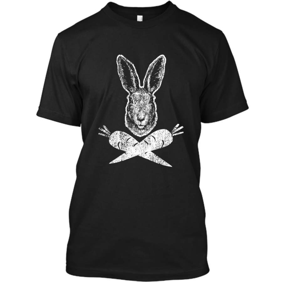 Bunny Skull And Crossbones Hip Easter T-Shirt Custom Ultra Cotton