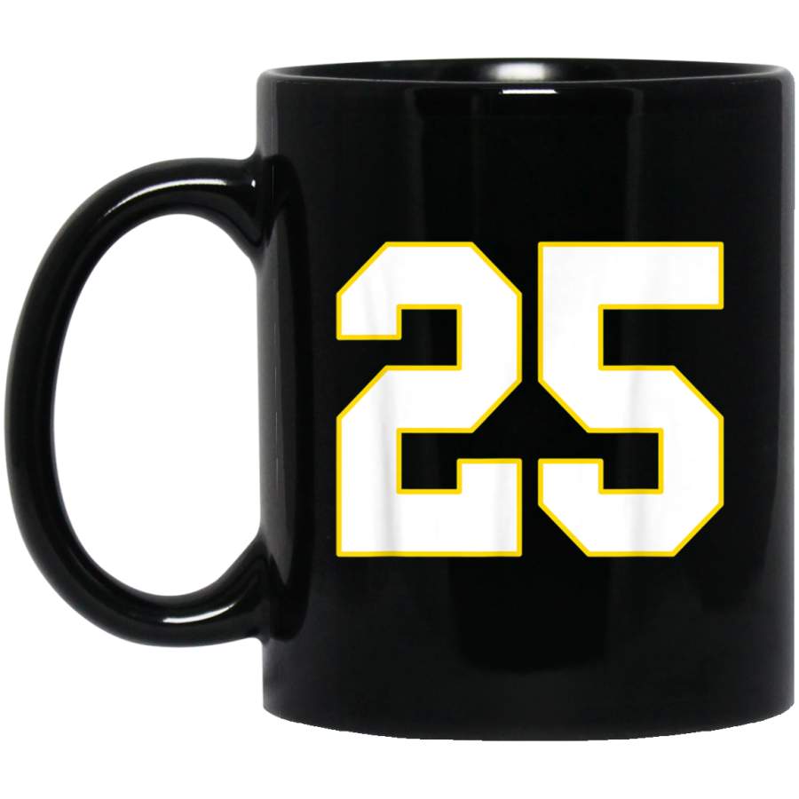 Number Twenty Five 25 Mug  Kansas City Football Mug