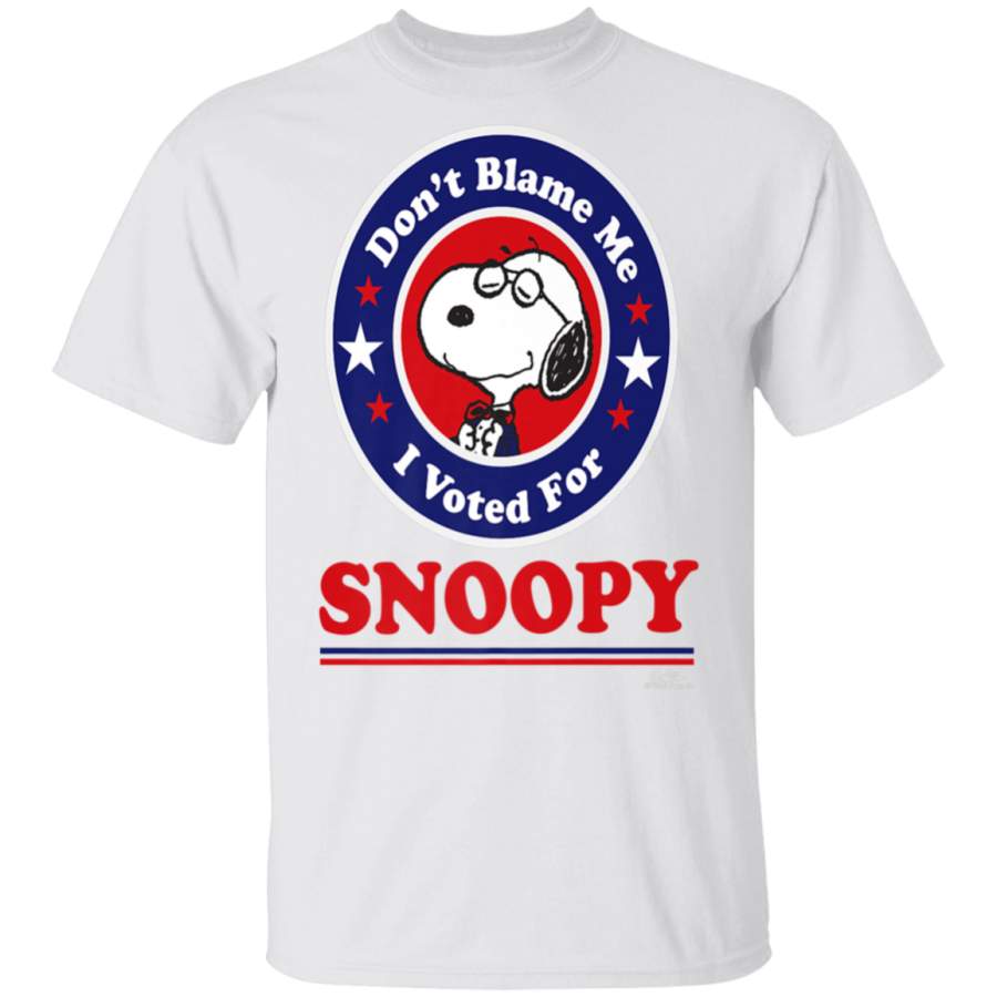 Peanuts Snoopy Dont Blame Me I Voted For Snoopy T-Shirt