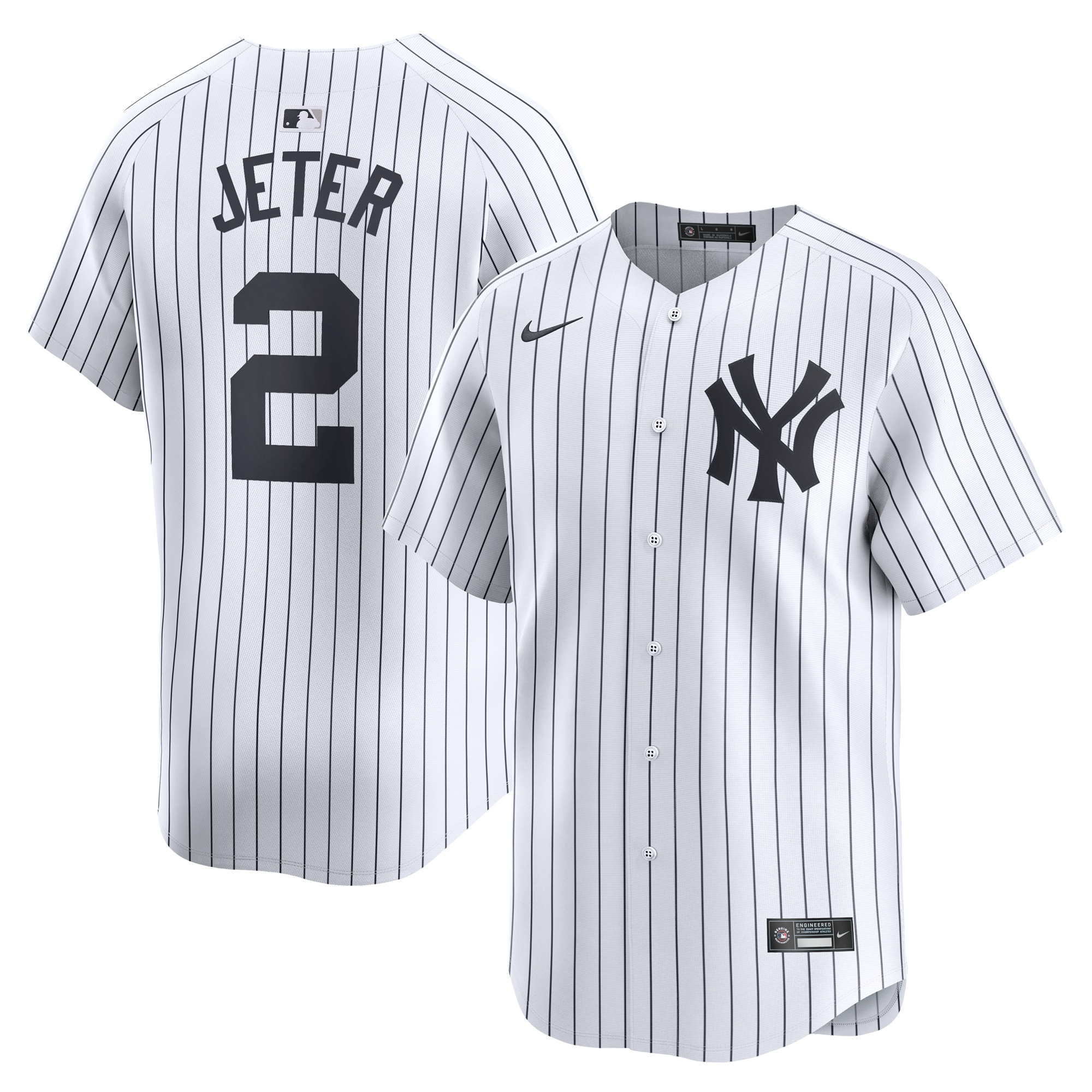 Derek Jeter New York Yankees Youth Home Limited Player Jersey – White