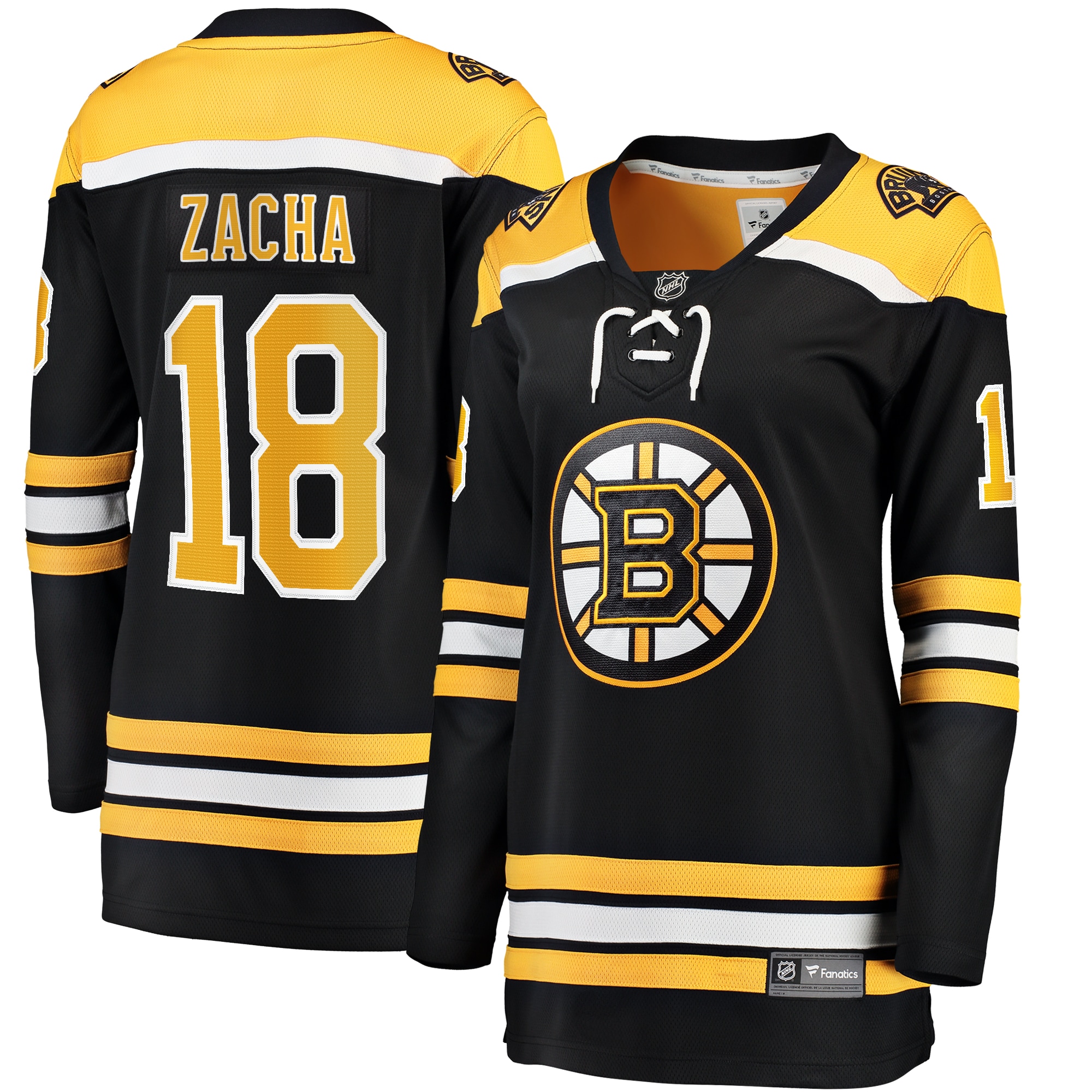 Pavel Zacha Boston Bruins Branded Women's Home Breakaway Player Jersey – Black