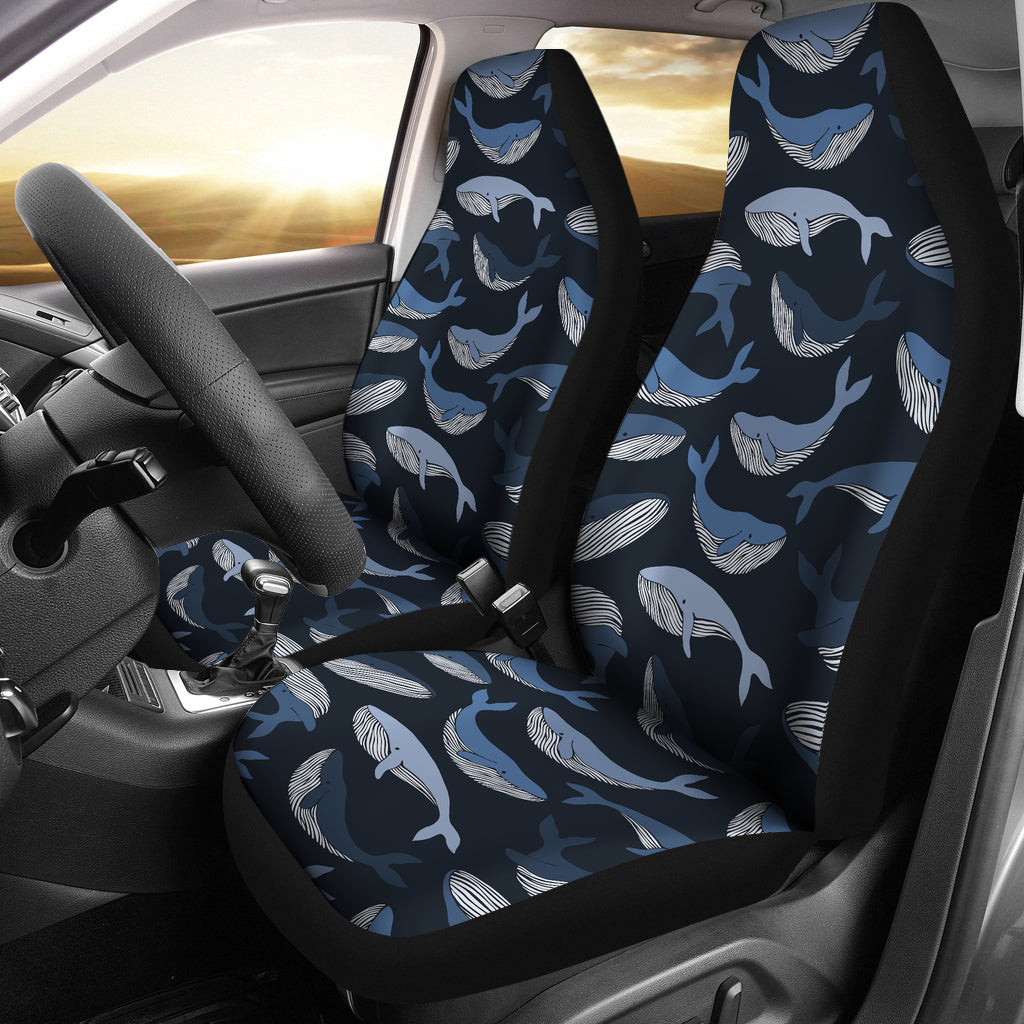 Whale Print Design Lks301 Car Seat Covers