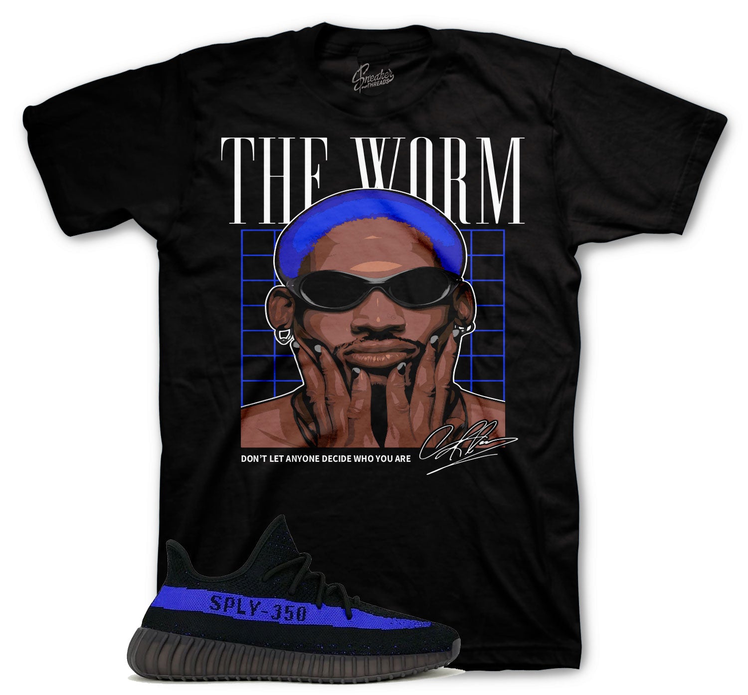 Yeezy 350 Dazzling Blue Worm Shirt