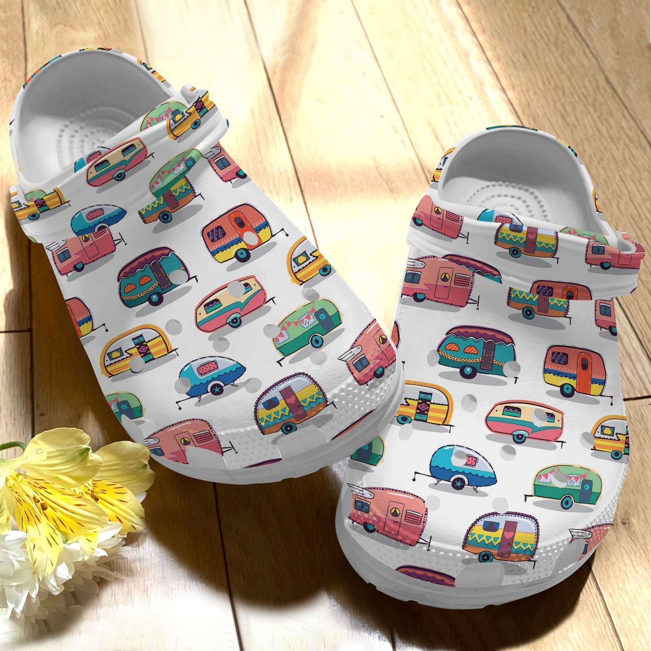 Camping Personalize Clog, Custom Name, Text, Fashion Style For Women, Men, Kid, Print 3D Camper Collection 2.0