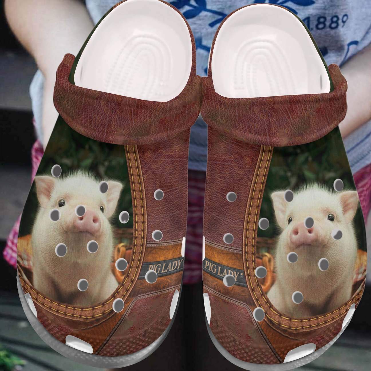 Pig Personalized Clog, Custom Name, Text, Color, Number Fashion Style For Women, Men, Kid, Print 3D Lady Pig