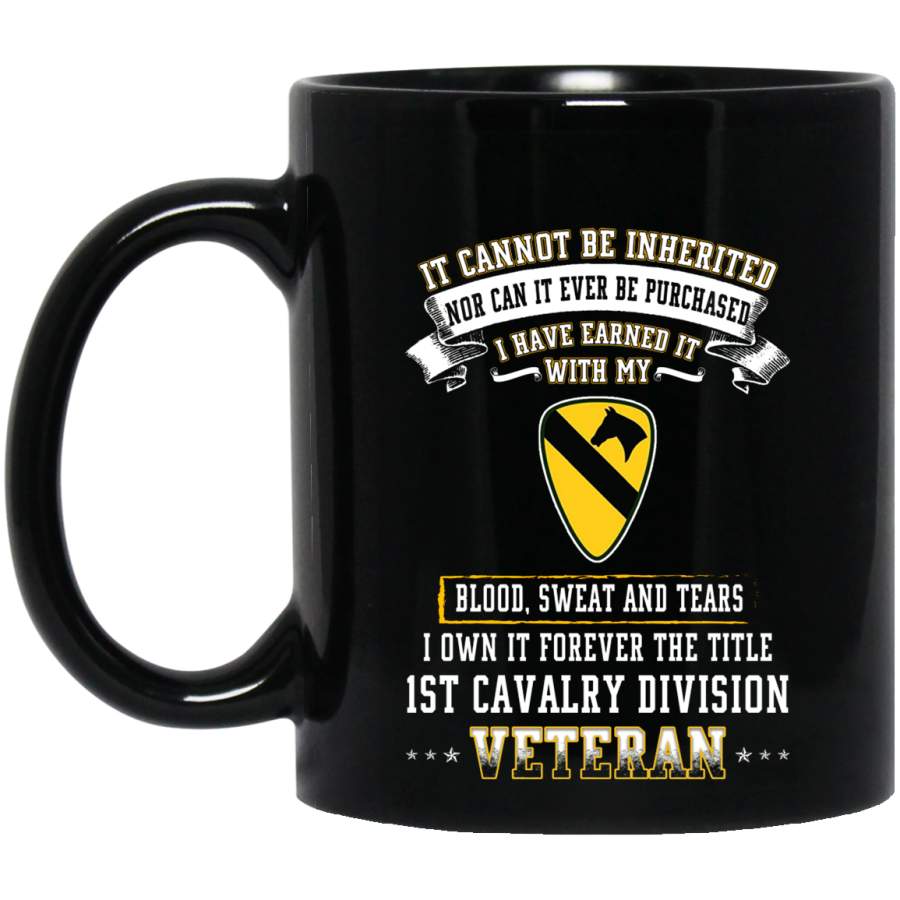 Forever The Title 1st Cavalry Division Veteran T-Shirt Veterans Day Christmas Gift Mug