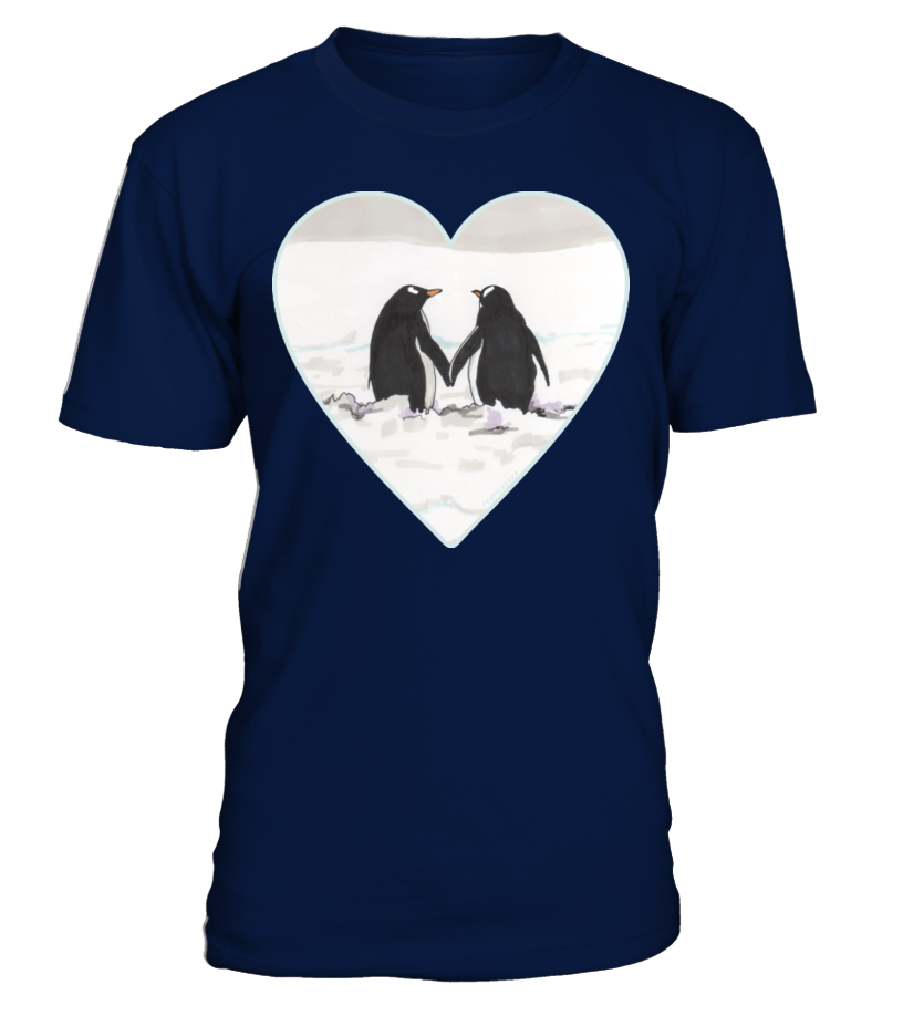 Valentine – Penguins In Love T Shirts C-21Hp