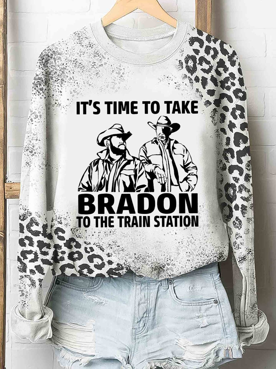 Time To Take Bradon To The Train Station Tshirt 3D Hoodie – Leopard Funny Shirt All Over Print For Friends