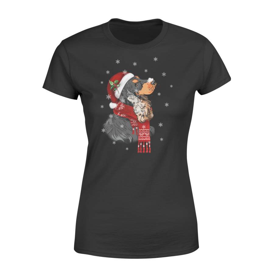 Cocker spaniel Scarf Christmas T- shirt, Cute Christmas T-shirt TT – Standard Women’s T-shirt