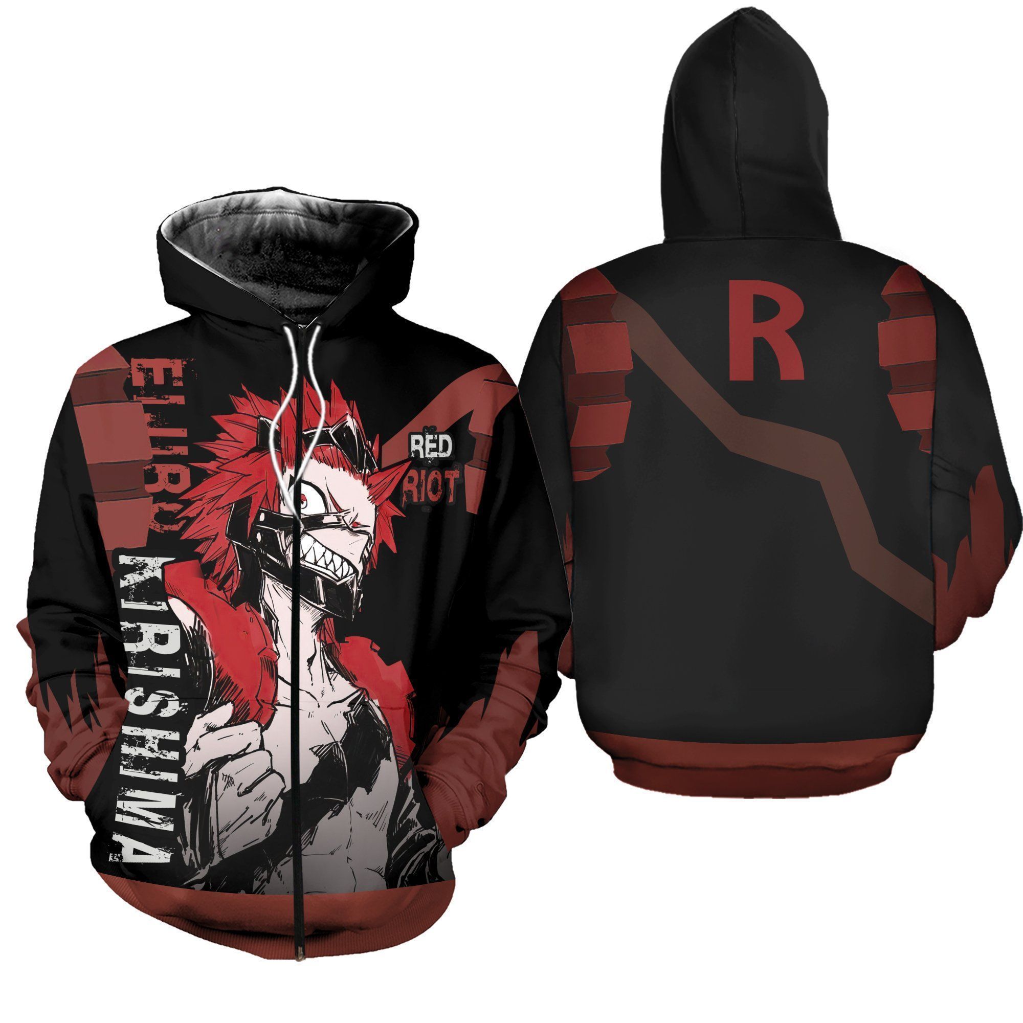 Eijirou Red Riot Shirt My Hero Academia Anime Hoodie Sweater X My Hero Academia Collection