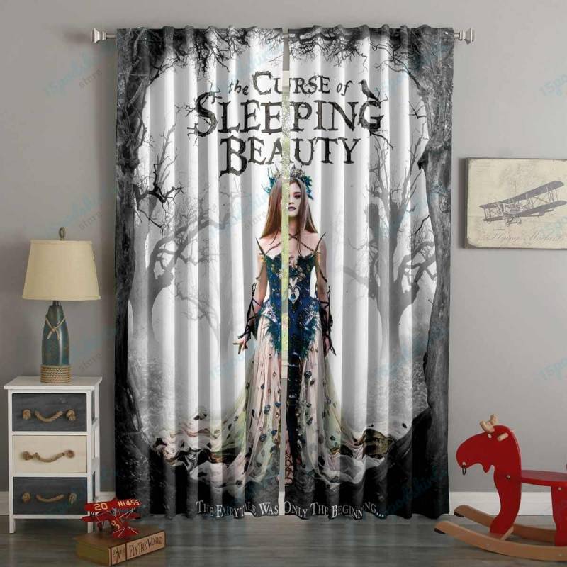 3D Printed The Curse of Sleeping Beauty Style Custom Living Room Curtains