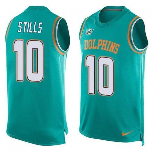 Dolphins #10 Kenny Stills Aqua Green Team Color Tanktop Jersey For Fans