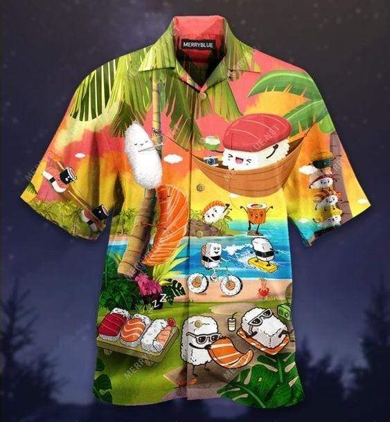 Aloha Sushi Cute Hawaiian Shirt Pre13769