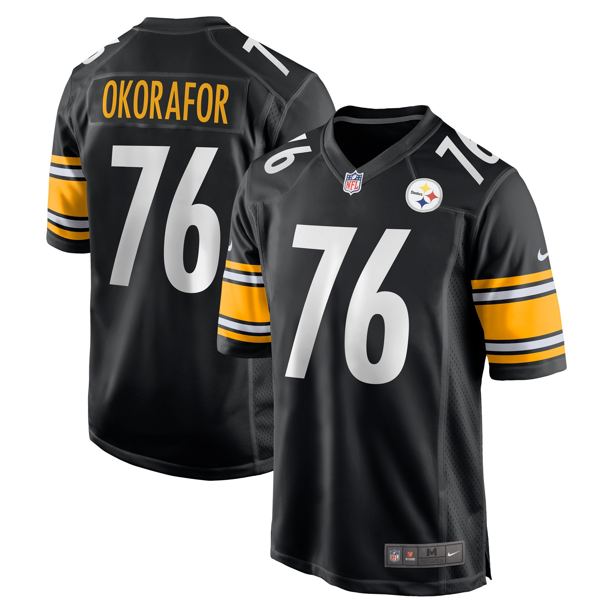 Chukwuma Okorafor Pittsburgh Steelers Game Jersey – Black NFL