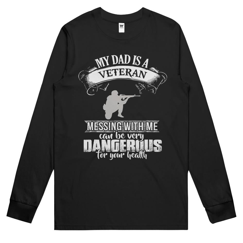 My Dad Is A Veteran Long Sleeve T Shirts