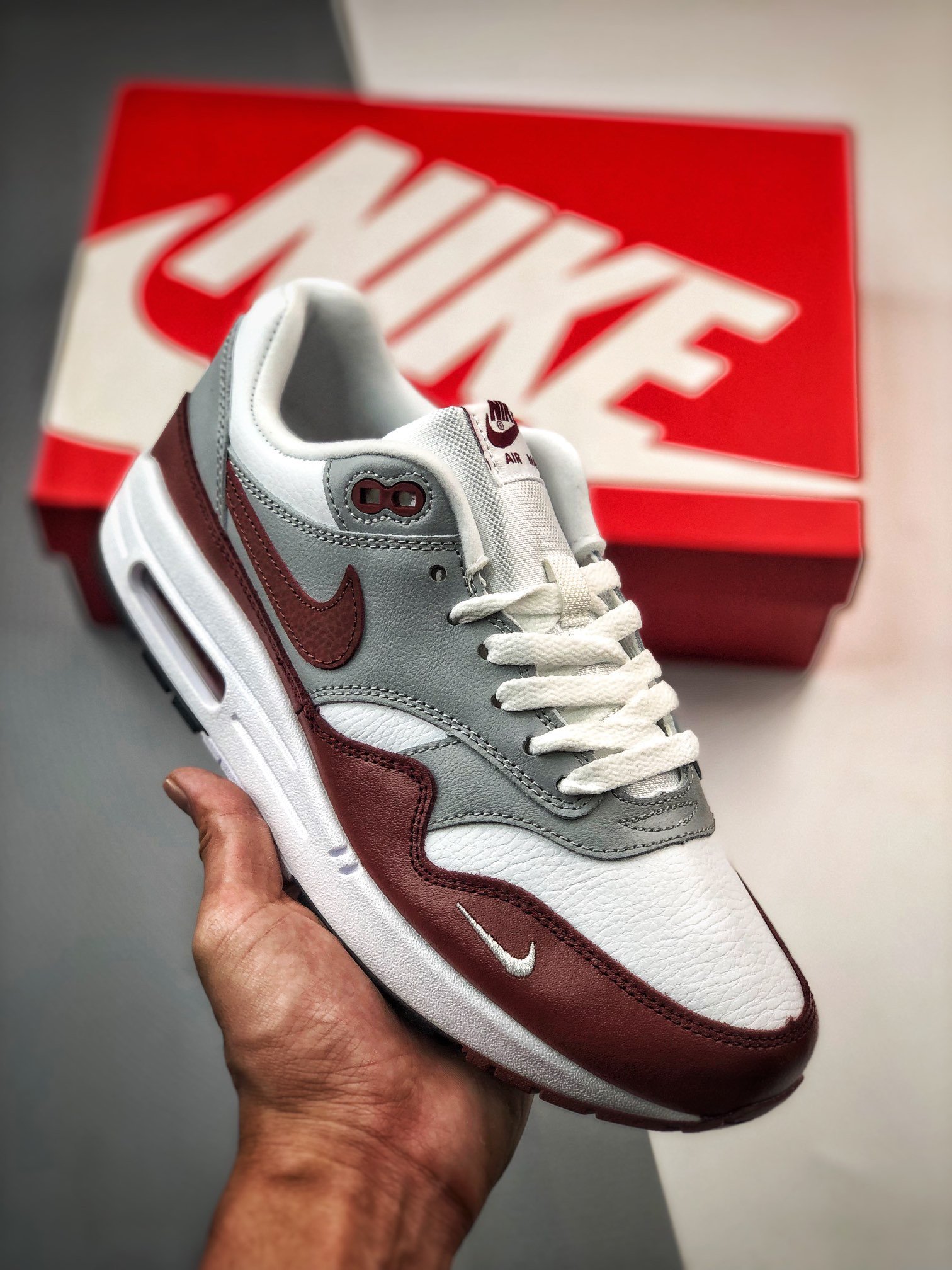 Nike Air Max 1 WhiteMystic Dates-Wolf Grey-Black DB5074-101 5339918