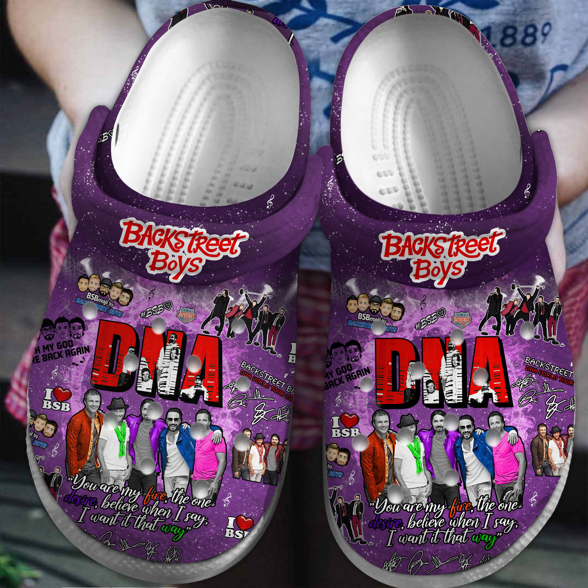 Backstreet Boys Music Crocs Crocband Clogs Shoes Comfortable For Men Women and Kids 2