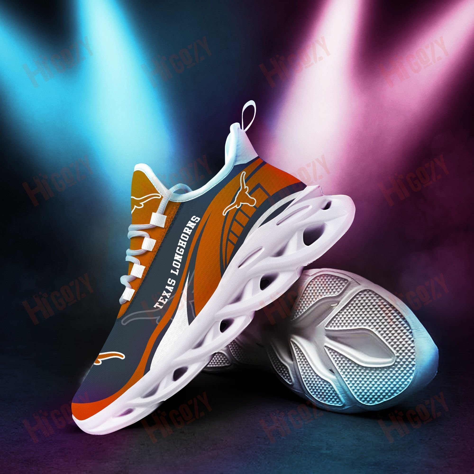 Texas Longhorns 3D Clunky Sneaker New Trending 2021 Summer N1642