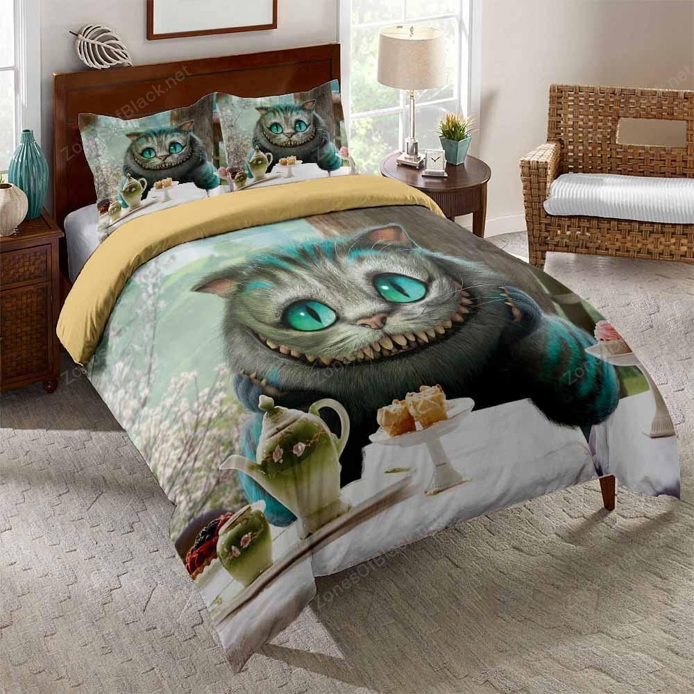 Smiley Cat Scared 3D Printed Bedding Set Home Decor