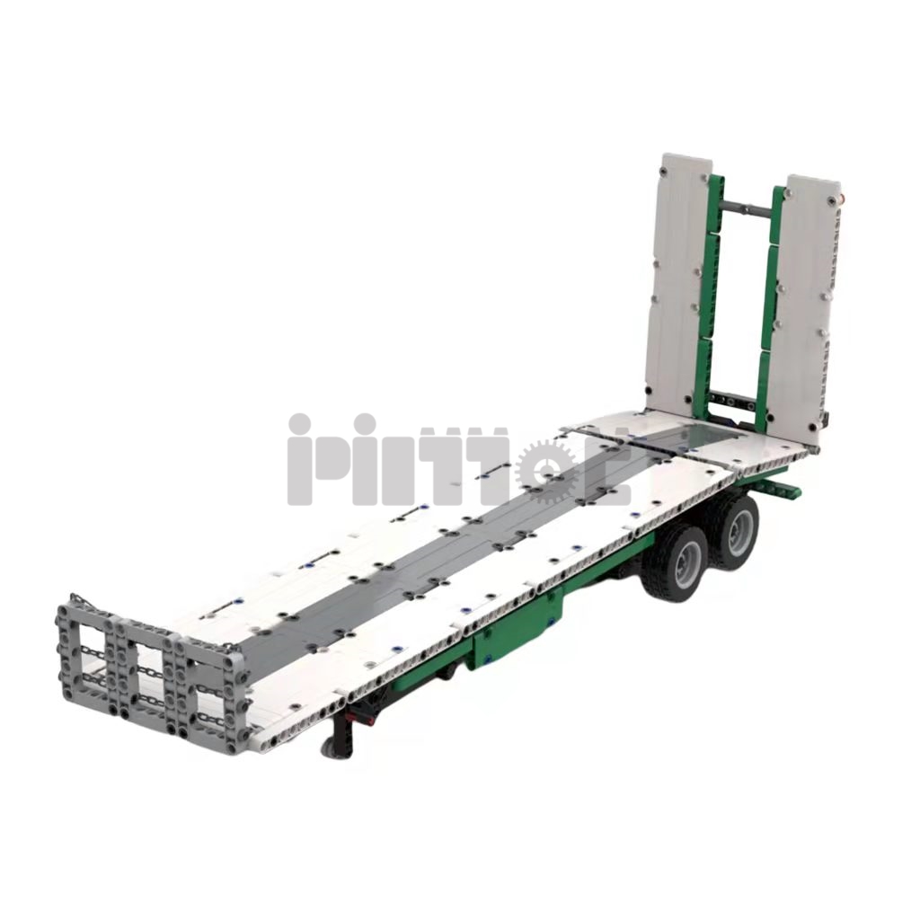 Moc-39325 Low Loader Beavertail Style Trailer Can Be Connected 42078 Anthem Truck Model Building Block Technology Assembly Toy alx