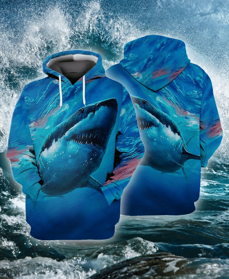 Shark Lover 3D All Over Printed Hoodie