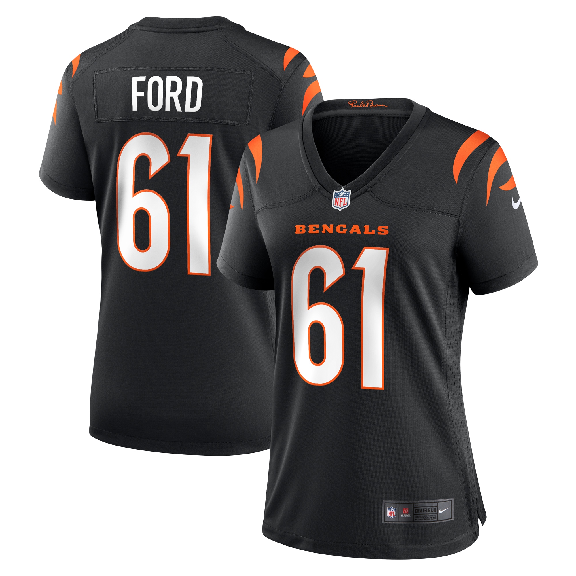 Women’s Cincinnati Bengals Cody Ford Black Game Jersey