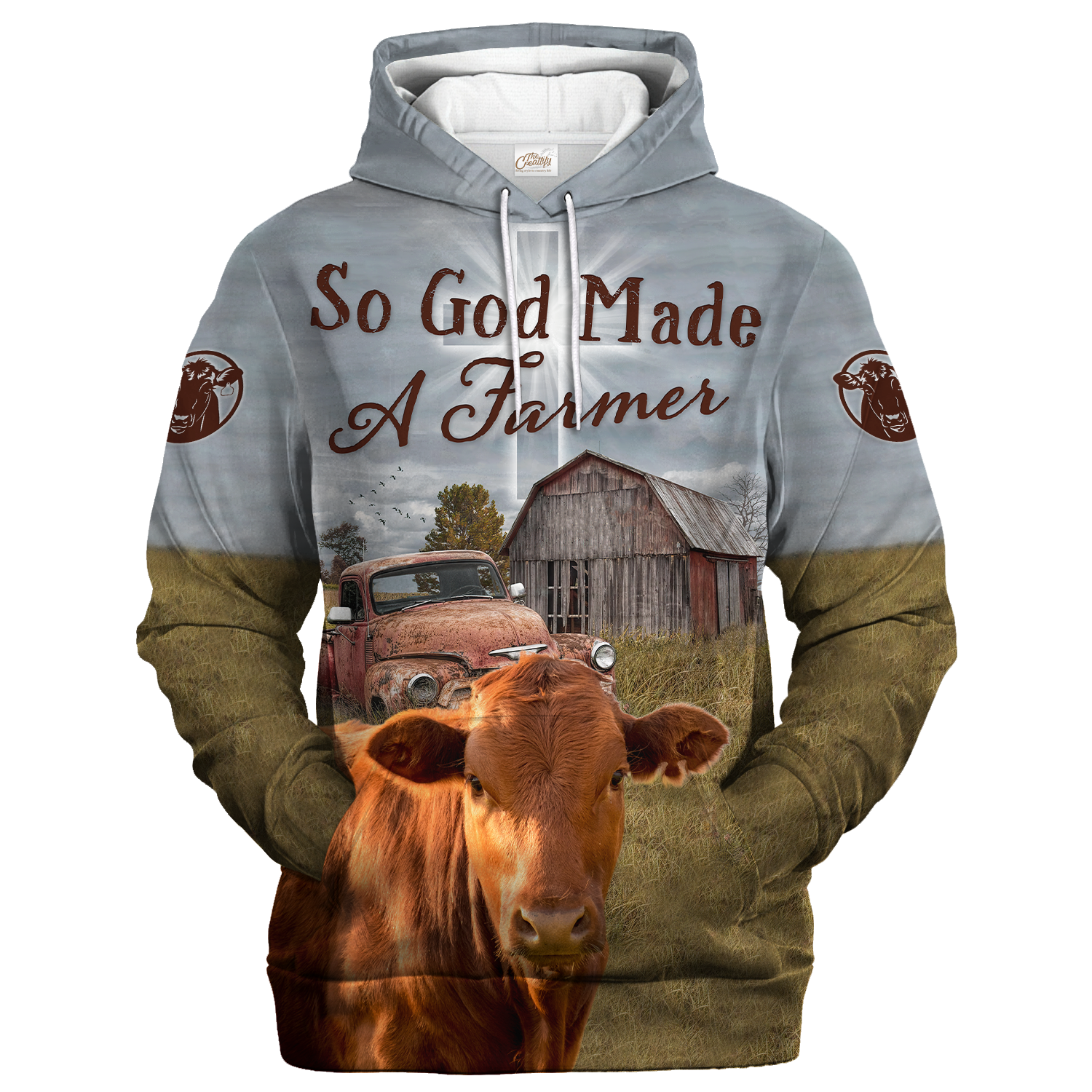 3D All Over Print Beefmaster Hoodie Men Women, So God Made A Farmer Hoodie